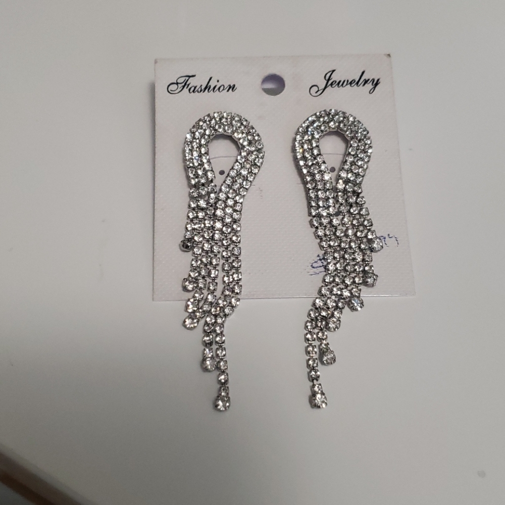 Rhinestone earrings